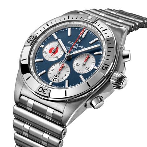 breitling chronomat general agents mit lederarmband|Breitling Chronomat b01 42.